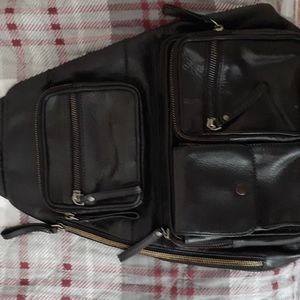 100% all Leather backpack